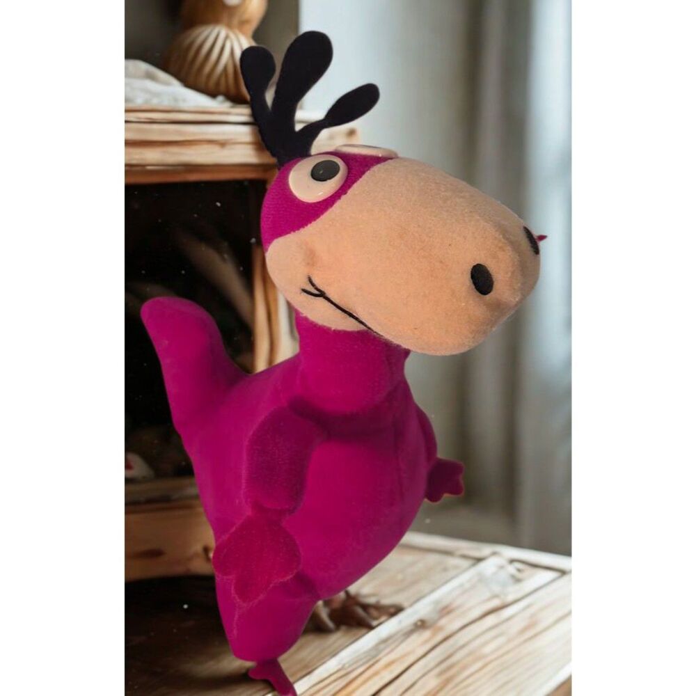 Hanna Barbera Dino Plush Pink Dinosaur Flintstones Toy Vintage Stuffed Animal
